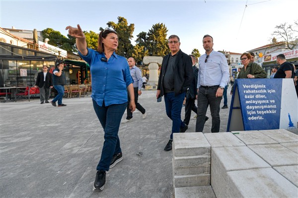 İzmir Büyükşehir Belediye Başkanı Tugay, Foça'da inceleme yaptı