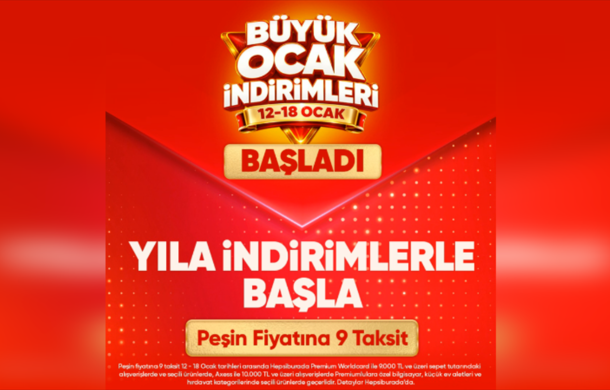 Hepsiburada’da Büyük Ocak İndirimleri başladı<