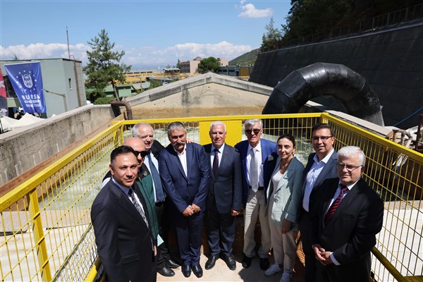 Bursa'da Çınarcık Barajı’ndan su aktaracak bypass hattı devreye alındı