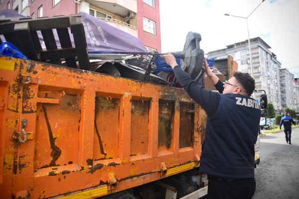 Giresun’da kaldırım ve yol işgaline karşı denetim 