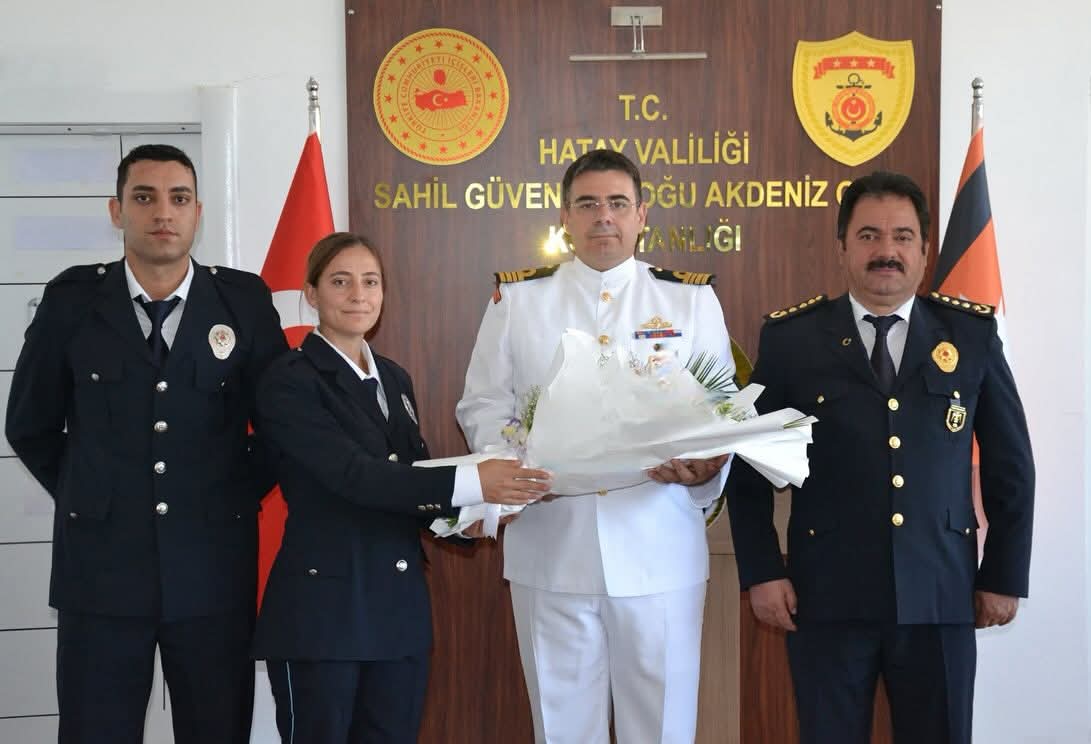 Hatay İl Emniyet Müdürü Gökce'den Sahil Güvenlik'e ziyaret