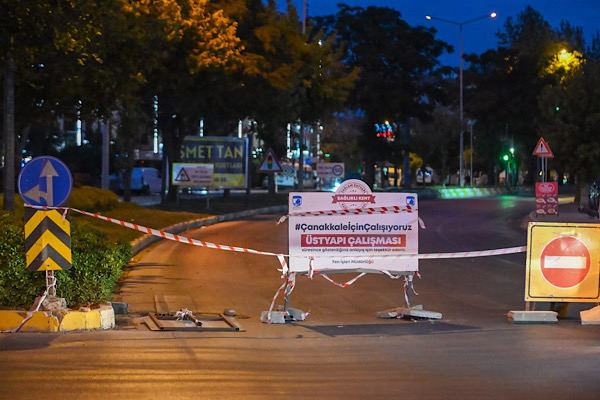 Troya Caddesi'ndeki yenileme çalışmaları tamamlandı<