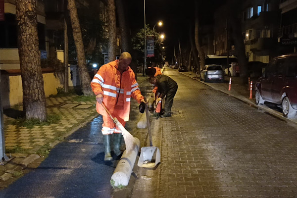 Milas’ta şiddetli yağışlara karşı saha çalışmaları yoğunlaştırıldı<