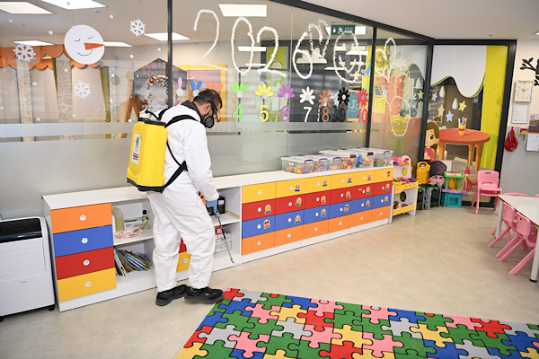 Mamak’ta belediye kreşleri yarıyıl tatilinde dezenfekte edildi