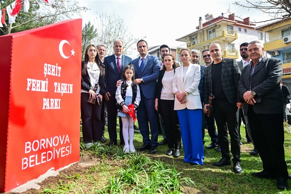 Şehit Üsteğmen Fehmi Taşkın’ın ismi Bornova'da bir parka verildi