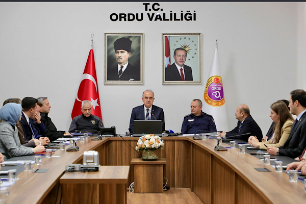 Ordu'da Kasım Ayı İl Güvenlik, Asayiş ve Koordinasyon Toplantısı gerçekleştirildi