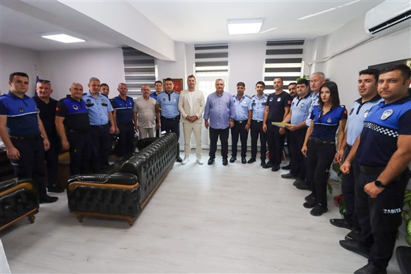 Başkan Gürel, Zabıta Müdürlüğü’nü ziyaret etti<