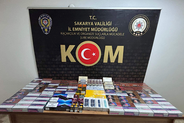 Sakarya’da gümrük kaçağı elektronik sigara operasyonu