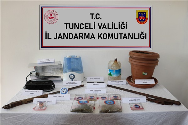 Tunceli'de uyuşturucu operasyonu 