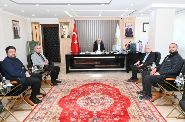 ERAH Havacılık Akademisi heyetinden Başkan Başdeğirmen'e ziyaret<