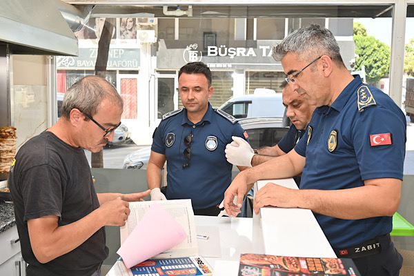 Kumluca'da döner işletmelerine yönelik denetim gerçekleştirildi