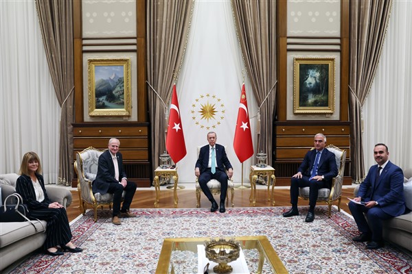Cumhurbaşkanı Erdoğan, IAF Genel Sekreteri Feichtinger'i ağırladı