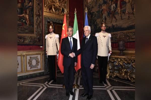 İtalya Cumhurbaşkanı Mattarella Dışişleri Bakanı Wang’ı kabul etti