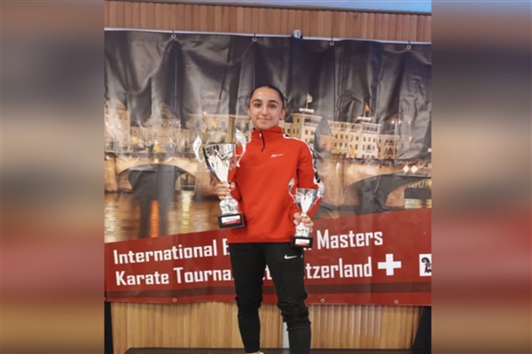 Nazlı Bozkurt, Uluslararası Basel Open Karate Turnuvası’nda 2 madalya kazandı