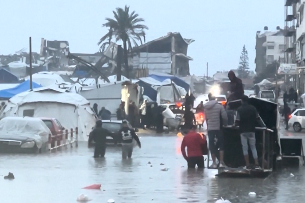 UNRWA: Gazze’deki koşullar şiddetli hava olayları nedeniyle ağırlaşıyor <