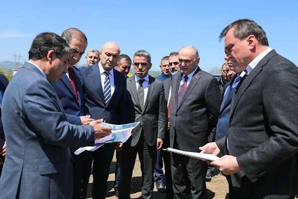 Düzce’de Gümrük ve Lojistik Merkezi projesinde saha incelemesi<