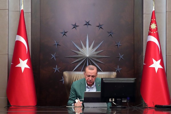 Cumhurbaşkanı  Erdoğan, Cezayir Cumhurbaşkanı Tebbun ile görüştü