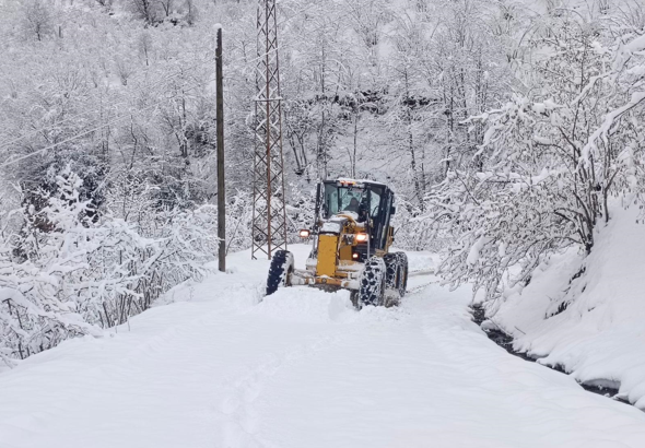 Ordu'da karla mücadele seferberliği devam ediyor