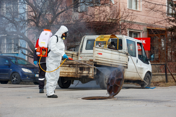 Uşak'ta haşerelere karşı önlem alındı<