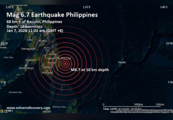 Filipinler'de 6,4 büyüklüğünde deprem meydana geldi<