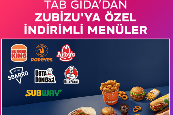 TAB Gıda restoranlarında ZUBİZU üyelerine özel avantajlı menüler<
