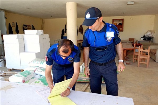 Bodrum'da inşaat yasağına uymayan firmalara ceza