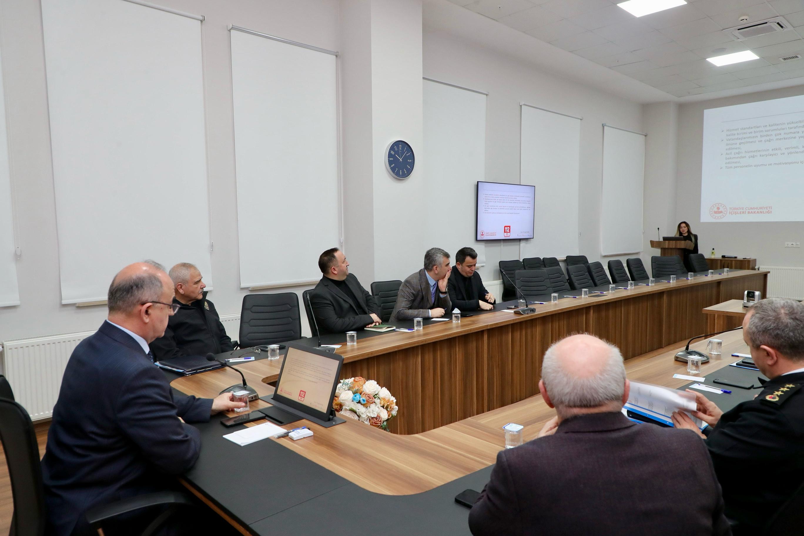 Ordu'da Acil Çağrı Hizmetleri Koordinasyon Toplantısı gerçekleştirildi