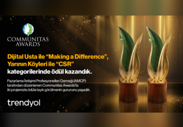 Trendyol'un sosyal etki projelerine uluslararası alanda iki ödül<