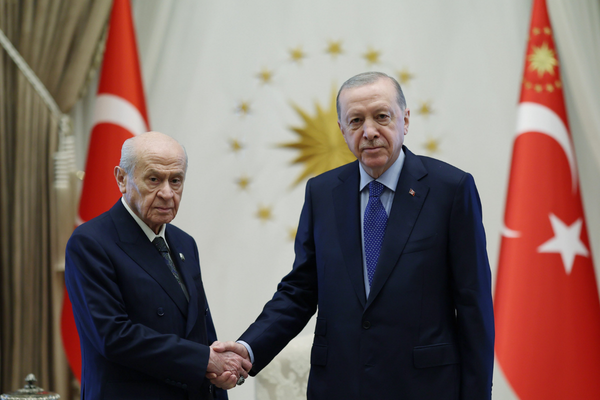 Cumhurbaşkanı Erdoğan, Devlet Bahçeli'yi kabul etti