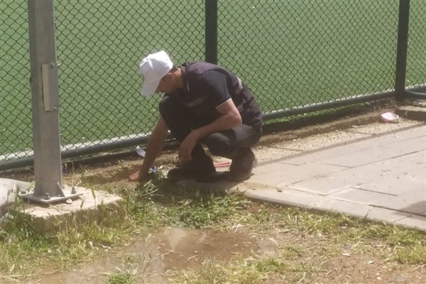 Mazıdağı Belediyesi'nden Gençlik Parkı'nda yenileme çalışması