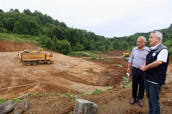 Başkan Güler, Akören Gölet çalışmasını inceledi<