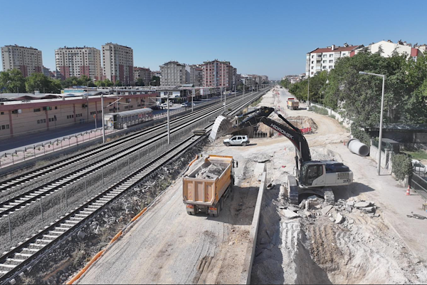  KONYARAY Banliyö Hattı çalışmalarında yarı aşama tamamlandı<