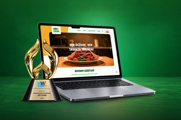 WebAwards 2026 “En İyi Gıda Sektörü Web Sitesi” ödülü Doyfarm’a<