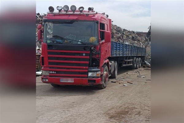 Gabari dışı yükleme yapan araca 49 bin 195 lira ceza<
