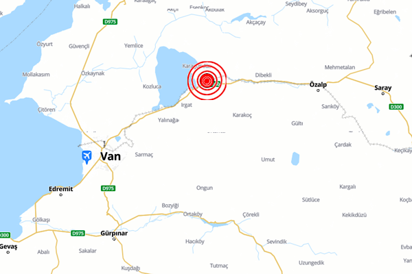 Van’da 5.1 büyüklüğünde deprem