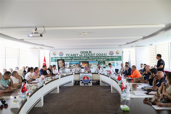 Gemlik'te afetlere ilişkin hazırlık<