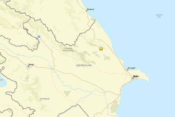 Azerbaycan’da deprem<