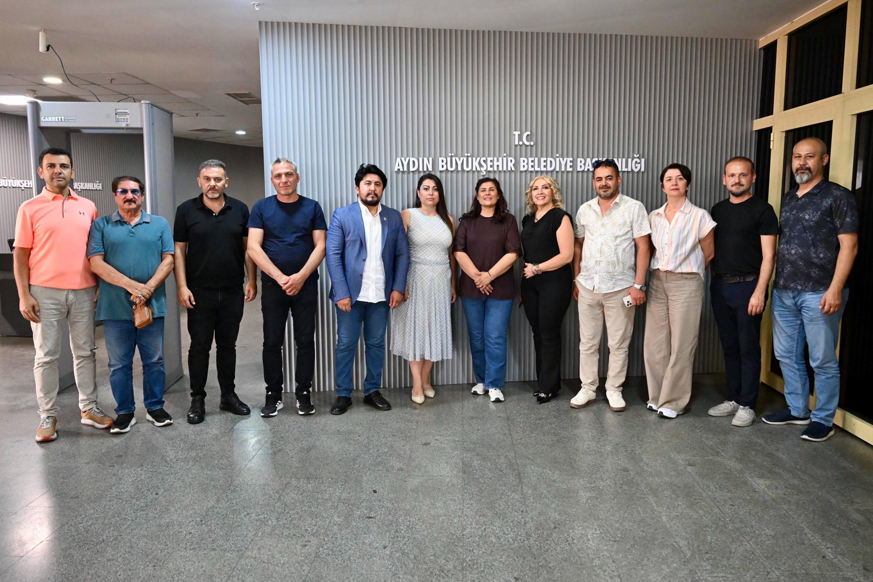 Başkan Çerçioğlu'na Aydın Büyükşehir Gazeteciler Cemiyeti'nden ziyaret