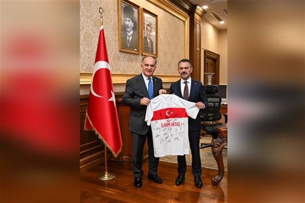 TFF Protokol Direktörü Mustafa Baltacı’dan, Vali Aktaş'a ziyaret