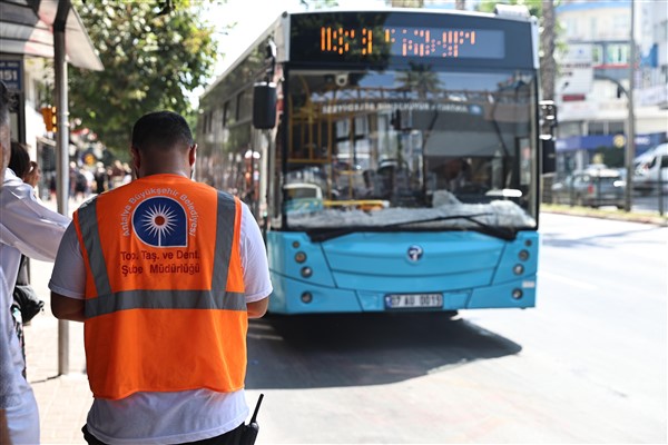 Antalya'daki halk otobüslerinde klima denetimi sürüyor