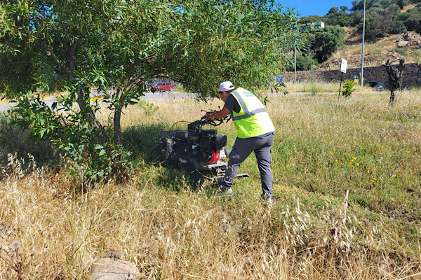Bodrum genelinde 104 bin metrekareyi aşkın alanda ot temizliği yapıldı<