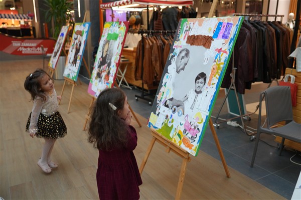 Kartallı öğrencilerinden “Çocuk Kalbimde Atatürk” sergisi