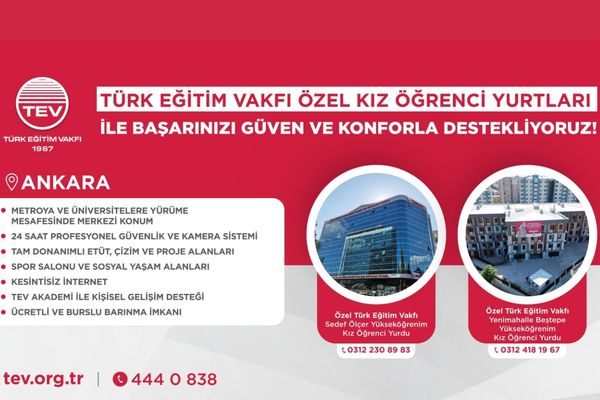 Türk Eğitim Vakfı’nın 5 kız öğrenci yurdu için başvuru dönemi başladı<