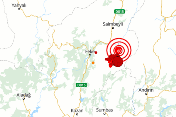 Adana'da deprem<