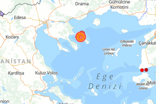 Yunanistan'da deprem