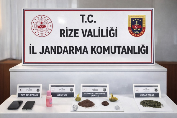 Rize'de uyuşturucu operasyonu