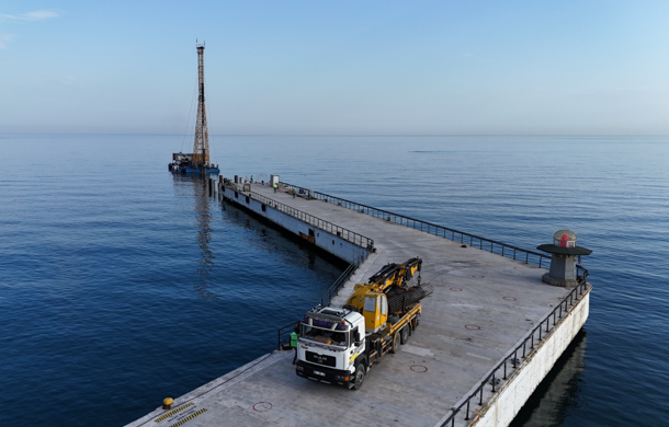 Altınordu Rıhtımı'nda çalışmalar sürüyor<