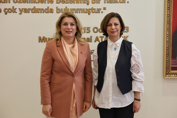 CHP Kadın Kolları Genel Başkanı Kaya’dan Başkan Ünlüce’ye ziyaret<