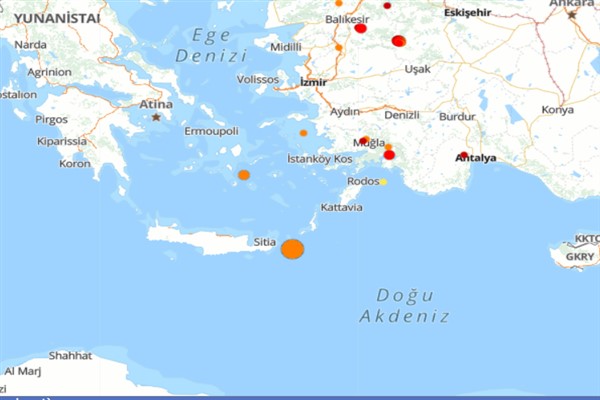 Akdeniz'de deprem
