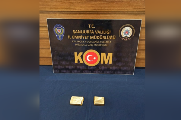 Şanlıurfa’da 7,2 milyon TL değerinde kaçak altın ele geçirildi